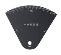 perfk Pochoir à sourcils en acier inoxydable avec trou de suspension, facile à utiliser, noir, pour débutants, léger, avec guide d'arche