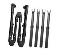 perfk Poignée de Chariot Utilitaire, poignée de poussée de Chariot Pliable, Accessoires de de Jardin, pièces Amovibles, faciles à Installer, Noir