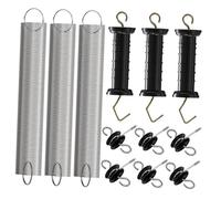 perfk Poignée de Portail électrique en 3 pièces, poignée de Porte de Remplacement Professionnelle extérieure avec vis et Ressort pour Cultures et vergers