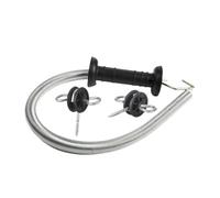 perfk Poignée de Porte de clôture électrique avec Ressort métallique, Facile à Installer, Accessoires pour système de clôture, poignée de Porte pour, Style B