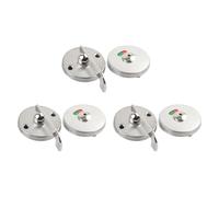 perfk Poignée de porte de salle de bain 3x avec verrou, indicateur de ou de libre, grande poignée en acier inoxydable pour immeubles de bureaux et