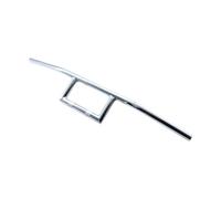 perfk Poignées de Guidon de Hautes de 25 Mm, Coussinets en Fer, Faciles à Installer, Accessoire Rétro Universel pour Prince GN125, Argent