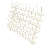perfk Porte-bobines de Fil, Support Mural pour Couture et Broderie, Stable, Robuste, Peu encombrant, Organiseur Polyvalent en Bois, 60 Crochets