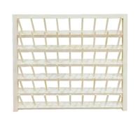 perfk Porte-bobines de Fil, Support Mural pour Couture et Broderie, Stable, Robuste, Peu encombrant, Organiseur Polyvalent en Bois, 54 Crochets