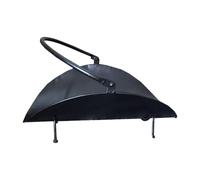 perfk Porte-bûches, panier de rangement pour bûches, support à bûches classique et robuste, étagère décorative en métal pour le bois, Noir