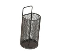 perfk Porte-parapluie, support de parapluie, plateau de drainage, design, seau de rangement décoratif portable, autoportant pour couloir, bureau, Noir