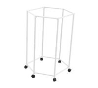 perfk Présentoir à vêtements de grande capacité pour vêtements sales, chambre à coucher avec roulettes, salle de bain, bureau, panier à linge, organisateur, Blanc