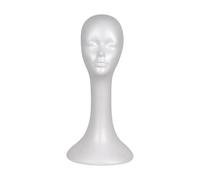 perfk Présentoir de perruques en mousse, présentoir de chapeaux et perruques polyvalent pour casques et écouteurs.