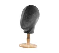 perfk Présentoir de tête de Mannequin pour perruque, présentoir de multifonction Portable, modèle de tête de Mannequin, présentoir de chapeau pour, Bois