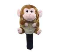 perfk Protège-Club de Golf en Peluche Singe, Original, Doux et résistant aux Rayures, Adorable, Motif Dessin animé, Cadeau Amusant, Bois de Parcours