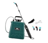 perfk Pulvérisateur électrique Pulvérisateur d'eau Bouteille Pratique Tige rétractable Nettoyage Pulvérisateur Haute Pression Pulvérisateur de Jardin pour, 8l Vert
