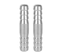 perfk Raccord cannelé Droit en Acier Inoxydable 304 de qualité supérieure pour Tuyau d'eau et d'air, 2 pièces, 10 Mm X 50 Mm