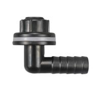 perfk Raccord coudé pour tuyau d'arrosage, adaptateur de raccord facile à utiliser, accessoire pour aquarium, réservoir de stockage d'eau, Noir