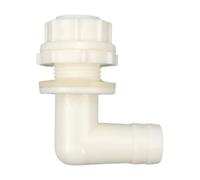 perfk Raccord coudé pour tuyau d'arrosage, adaptateur de raccord facile à utiliser, accessoire pour aquarium, réservoir de stockage d'eau, Blanc