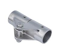 perfk Raccord de Tuyau de Bateau, Accessoires de Main Courante, pivotant, en Acier Inoxydable, Montage sur charnière, raccord de Tube pour Yacht, Kayak, Diamètre du Trou 25