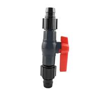 perfk Raccord de Tuyau de vanne de régulation de Changement d'eau d'aquarium, 20-16 mm, régulateur de débit réglable et étanche