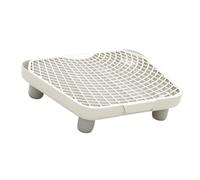 perfk Rampe de bac à litière pour Chat, Tapis de piégeage de litière, marchepied surélevé réutilisable à Double Couche pour Toilettes d'intérieur pour
