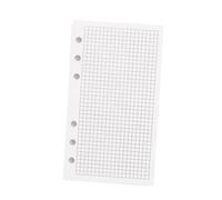 perfk Recharges de feuilles de papier A6 pour agenda, 40 feuilles de papier rechargeables pour classeurs à mobiles, pour comptes rendus de réunions et, Grille