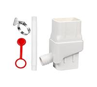 perfk Recuperateur d Eau de Pluie, Collecteur Eau de Pluie Récupérateur Eau de Pluie,Raccord Récupérateur Eau de Pluie,Kit Recuperation Eau de Pluie Blanche