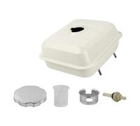 perfk Réservoir de Carburant de Remplacement pour Pompe à Eau GX390, pour Machine de Coupe de Route, Blanc