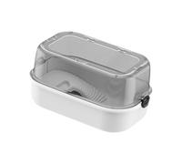 perfk Réservoir de Tortues, boîte d'élevage de Tortues vivantes, boîte d'élevage d'amphibiens, avec Rampe de lézardage, boîte d'alimentation pour, Blanc