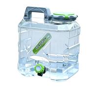 perfk Réservoir d'eau Camping avec Robinet, Transparent, idéal pour la randonnée, Le Camping et Les s, 10 L