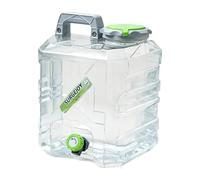 perfk Réservoir d'eau Camping avec Robinet, Transparent, idéal pour la randonnée, Le Camping et Les s, 15 L