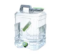 perfk Réservoir d'eau Camping avec Robinet, Transparent, idéal pour la randonnée, Le Camping et Les s, 20l
