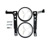 perfk Roues d'entraînement pour vélo Enfant, Roues arrière, diamètre de Roue : 5,12 po, auxiliaires de Rechange, stabilisateurs réglables, Noir