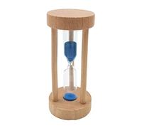 perfk Sablier en Bois, Horloge 3 Minutes pour La Cuisine, Au Choix, Bleu