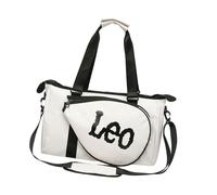 perfk Sac de Gymnase pour Femmes et Hommes Strap ALIGNABLE Large Sac à Main, Blanc