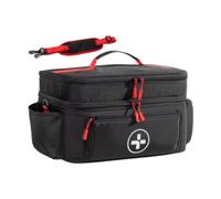 perfk Sac de Premiers Soins Vide avec Handle Emergency Set Organizer pour Workplace Car Office, Noir