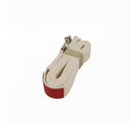 perfk Sangle de Sangle d'Étirement Matériel pour Activité Sportive Attache Réglable Polyester-coton Adaptée pour Amélioration de la Flexibilité Entraînement à Domicile Déplacements, Beige, 1.8M