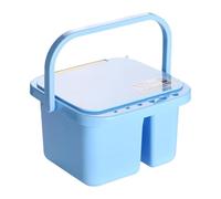 perfk Seau de lavage pour pinceaux, seau de lavage multifonctionnel, fournitures d'art, baril de nettoyage, bassin pour pinceaux pour la peinture, le