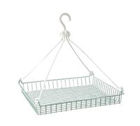perfk Séchoir à pulls en maille, coupe-vent, pour l'extérieur et l'intérieur, pour lingerie, linge, vêtements, pour chemises, maillots de bain, Bleu à Un Seul Niveau