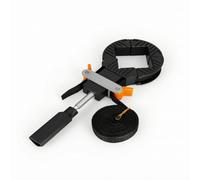 perfk Serre-joint d'Angle pour Cadre Pince de Pince de Bande Outil d'Assemblage avec Sangle Réglable et Acier Plate Maintien des Angles Droits Serrage, 4 Mètres