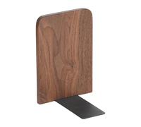 perfk Serre-livres En Bois Robuste et élégant pour Magazines, Support pour Bibliothèques, étagères, Bureaux, Brun, 11x12x17cm