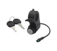 perfk Serrure d'allumage électrique pour Guidon, compacte et Robuste, Prise Professionnelle à 5 Broches avec 2 clés pour l'assemblage