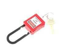 perfk Serrure de Sécurité Verrouillage du Disjoncteur Cadenas de Consignation de Sécurité - 38 mm, 10 Couleurs au Choix - rouge