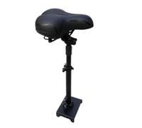 perfk Siège Repliable pour Électrique Troisième Génération avec Assise Ergonomique et Support à Ressort Amortissant pour, Noir, Version Confort, Coussin Moyen, Mousse À Mémoire De Forme