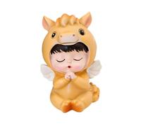 perfk Statue de cheval en résine, figurine de cheval pour le Nouvel An chinois, décoration de table pour le salon, D