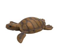 perfk Statue de Jardin en Forme de, Résistante Aux Intempéries, Décoration de Jardin, Sculpture Animale en Résine, étang, Décoration Extérieure, Pays, 31,5 x 28,5 x 9,5 cm