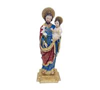 perfk Statue de Joseph avec l'Enfant Jésus. Saint Joseph tenant l'Enfant Jésus. Décoration de bureau ou de table. Sculpture d'intérieur, 10.5 Cm X 9.2 Cm X