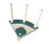perfk Support de bague de baseball remportant le support de bague de victoire rack de bijoux d'empilement pour softball, basket-ball, sports