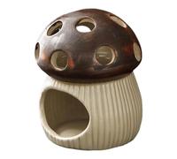 perfk Support de champignon, support de sauge, centre de table, bol de fumigation, brûleur d'encens en céramique pour arôme de cheminée, 8.8 Cm X 11.8 Cm