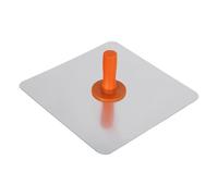 perfk Support de plaque de mortier en aluminium pour plâtre, rond, facile à tenir avec poignée confortable, outil de plâtrage pour mortier domestique, 34.5 Cm X 11 Cm