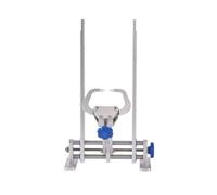 perfk Support de Réglage de Roue de Vélo avec Support de Montage à Deux Piliers et Pince Centrale à Ressort pour Ajuster la Tension des Rayons et Corriger, Bleu