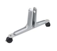 perfk Support de séparation de pièce, base d'écran avec roue mobile, support de protection réglable pour chambre à coucher, de séparation de pièce, Argent