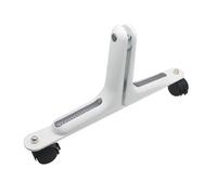 perfk Support de séparation de pièce, base d'écran avec roue mobile, support de protection réglable pour chambre à coucher, de séparation de pièce, Blanc