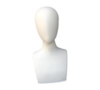 perfk Support de tête de mannequin pour perruque, présentoir de rangement pour perruque, modèle de décoration artistique pour coiffure, chapeau, foulard, Épaules Plates